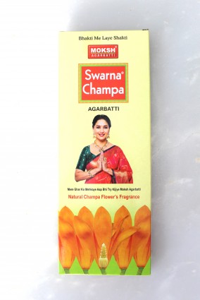 Moksh Agarbatti, SWARNA CHAMPA, Natural Incense Sticks, 70g